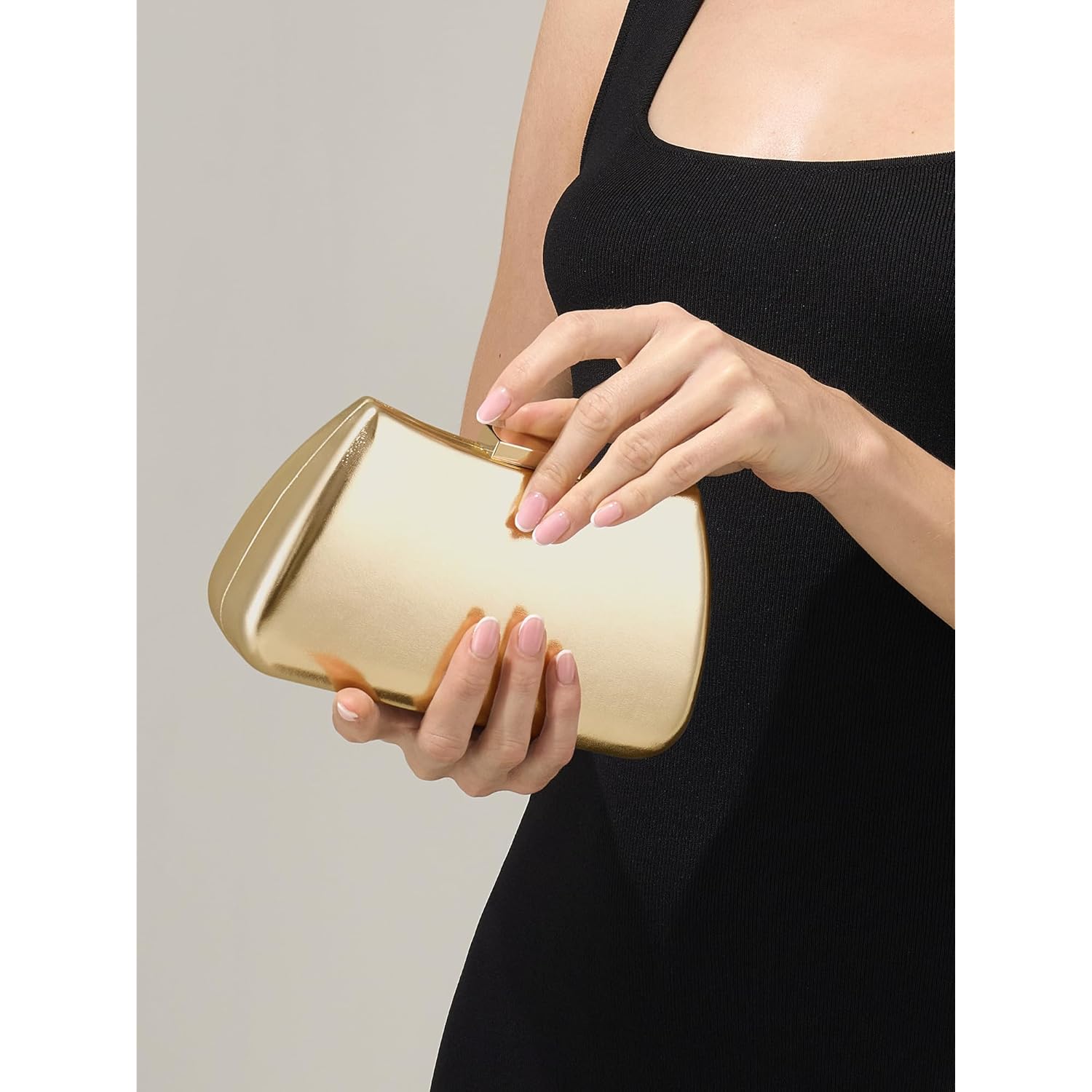 CHUNLI Dressy Clutch Purses for Women Formal PU Leather Bags Evening Clutch Handbag for Weddings, Proms, and Parties