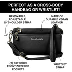 Save The Girls Cell Phone Purse - Touch Screen Women’S Crossbody Bag - Clutch Purses For Women (Bella)