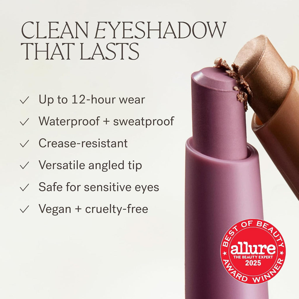 Ilia - Eye Stylus Shadow Stick (Adorn | Shimmer) | Rich, Waterproof Eyeshadow | 12-Hr Wear, Crease-Resistant, Sweatproof | Clean, Safe For Sensitive Eyes, Cruelty-Free & Vegan