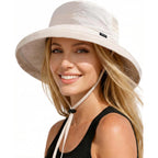 FURTALK Wide Brim Sun Hat with Ponytail Hole for Women UPF 80+ UV Protection Packable Bucket Hiking Travel Outdoor Hat