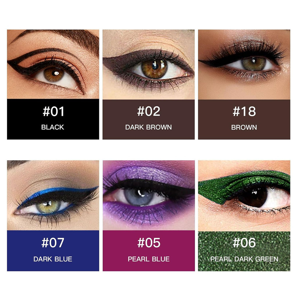 12 Color Eyeliner Pencil Set With Sharpener Waterproof And Long-Lasting Colour Gel Eye Liner Pencils For Women