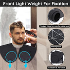 Segbeauty Hair Cutting Guide Mat Black, Longer Silicone Waterproof Cutting Mat, Professional Salon Hair Cutting Mat With Guidelines Weighted Neck Wrap For Hair Stylist