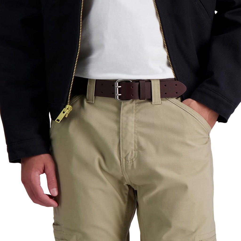 Dickies Men'S Double Prong Leather Work Belt – Fully Adjustable, Regular & Big And Tall Sizes