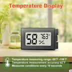 6 Pack Mini Hygrometer Indoor Humidity Meter, Small Digital Thermometer Humidity Gauge Meter, Indoor Thermometer Hygrometer Monitor Fahrenheit (℉) For Thermostat Reptile Tank, Mason Jars
