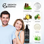 Minoxidil & Biotin Shampoo for Hair Growth - Enriched with Caffeine, Castor Oil & Onion - DHT Blocker for Thicker, Healthier Hair - Strengthening Formula for Men & Women