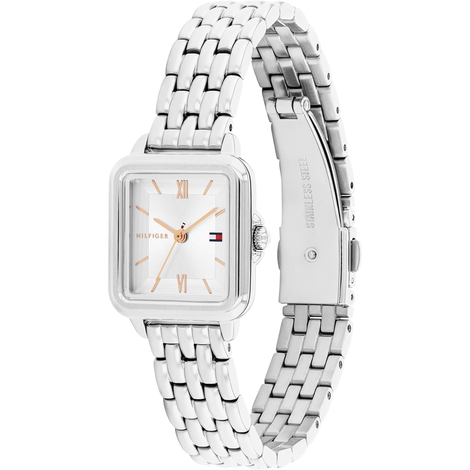 Tommy Hilfiger Women'S Quartz Two Tone Stainless Steel Bracelet Watch, 22.5Mm