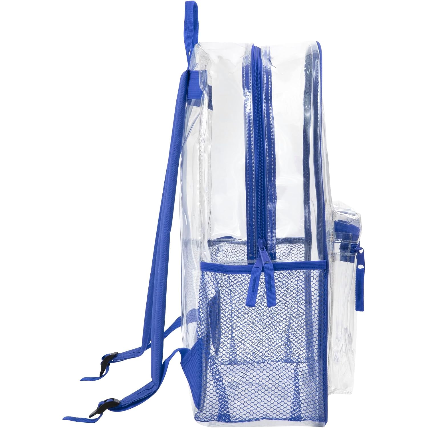 Trail Maker 24 Pack Bulk Clear Backpack Heavy Duty With School Supplies, Side Pockets For Kids, Boys, Girls, School, Stadium Approved (Multicolor Pack)
