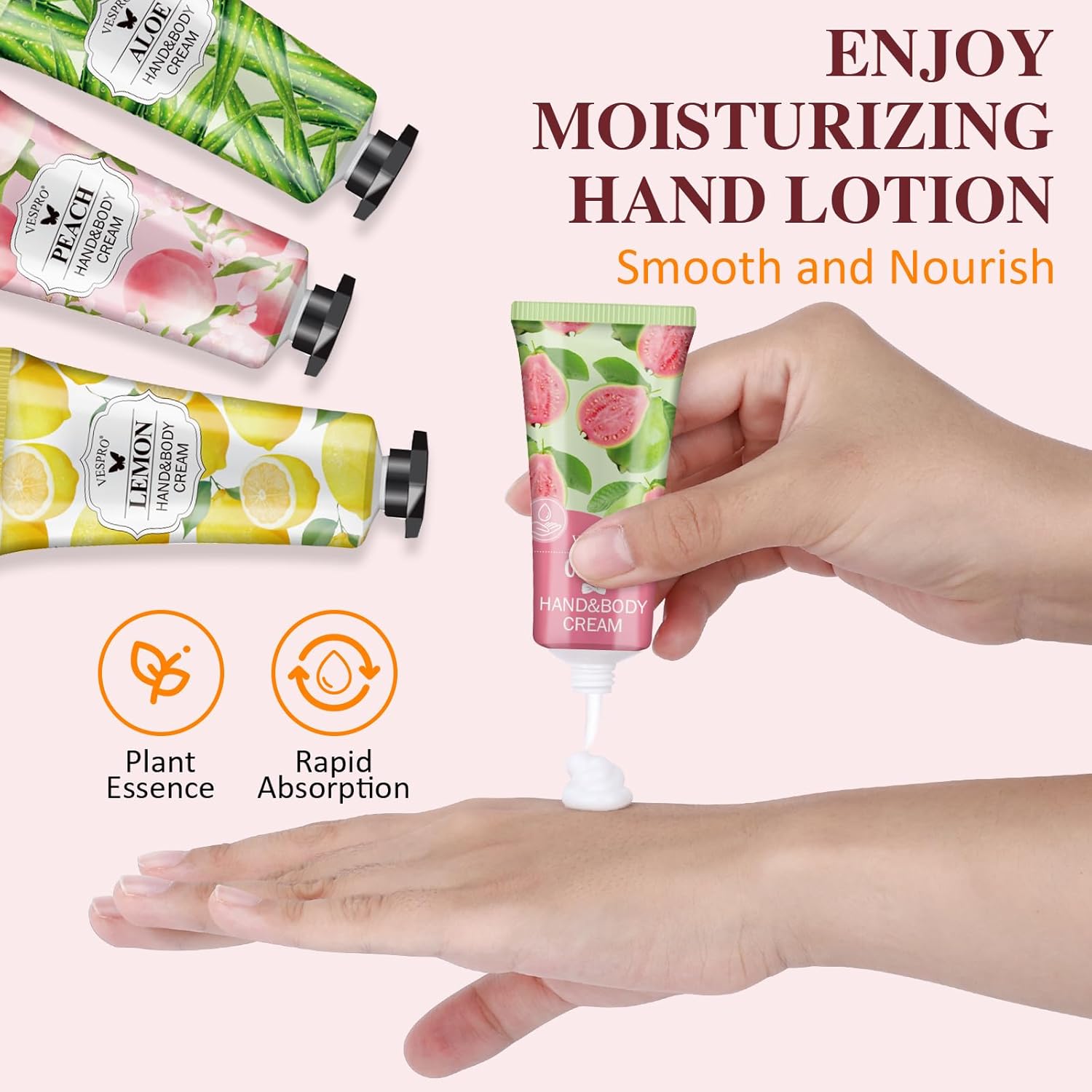 VESPRO 12 Pack Hand Cream Gift Set, Mothers Day Gifts, Bulk Hand Lotion Travel Size for Dry Cracked Hands, Mini Moisturizing Hand Lotion for Party Favors, Teacher Gifts and Nurse Gifts