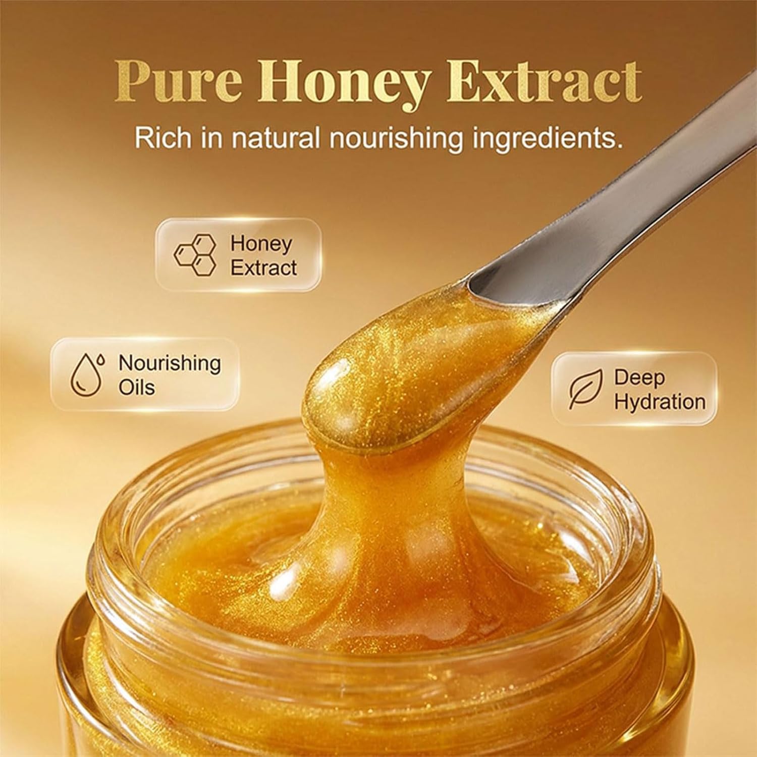 Moisturizing Nourishing Honey Hand Mask – Hydrating Peel Off Hand Wax Mask, Softens & Exfoliates Dry Skin, Nourishing Hand Care Treatment for All Skin Types (1Pc)