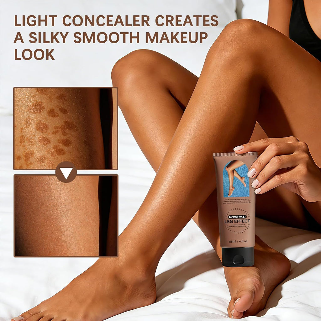 Leg Makeup Waterproof With Spf 30, Medium Coverage No Transfer Body Concealer, Tattoo & Scar Cover Up, Long Lasting Leg & Body Foundation, Flawless Looking Legs For All Skin Tones (#02)