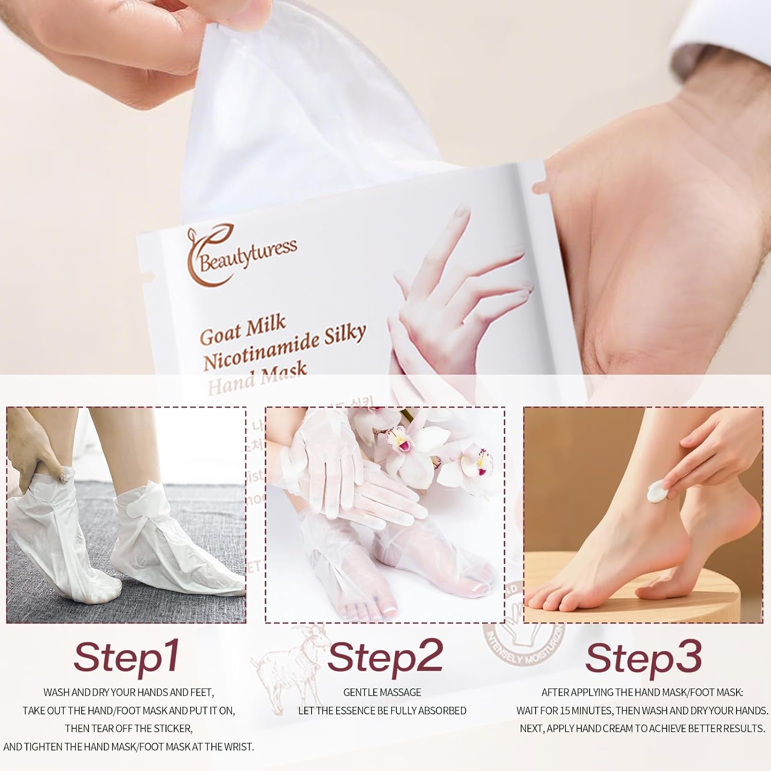 10PCS Moisturizing Hand Mask And Foot Peeling Mask, Moisturizing Glove To Prevent Dry Skin, Foot Spa, Skin Care For Chapped Hands And Feet, Night Care.