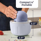Americana By Elite Pint Perfect™ Eim1205Db Ice Cream Maker, 2 X 1 Pint Capacity Dual Freezing Mugs, Frozen Yogurt, Sorbet, Gelato, Recipes, Periwinkle