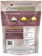 Earth Science Fast Acting Gypsum Granules—5 Lb— Soil Conditioner Adds Calcium, Repairs Salt Damage & Root Growth With Nutri-Bond Runoff Reduction Technology
