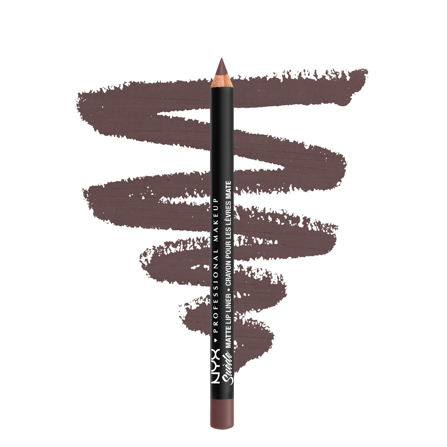 NYX PROFESSIONAL MAKEUP Suede Matte Lip Liner, Velvety-Smooth, Long-Lasting Formula For A Defined Lip Makeup Look - Moonwalk (Purple)