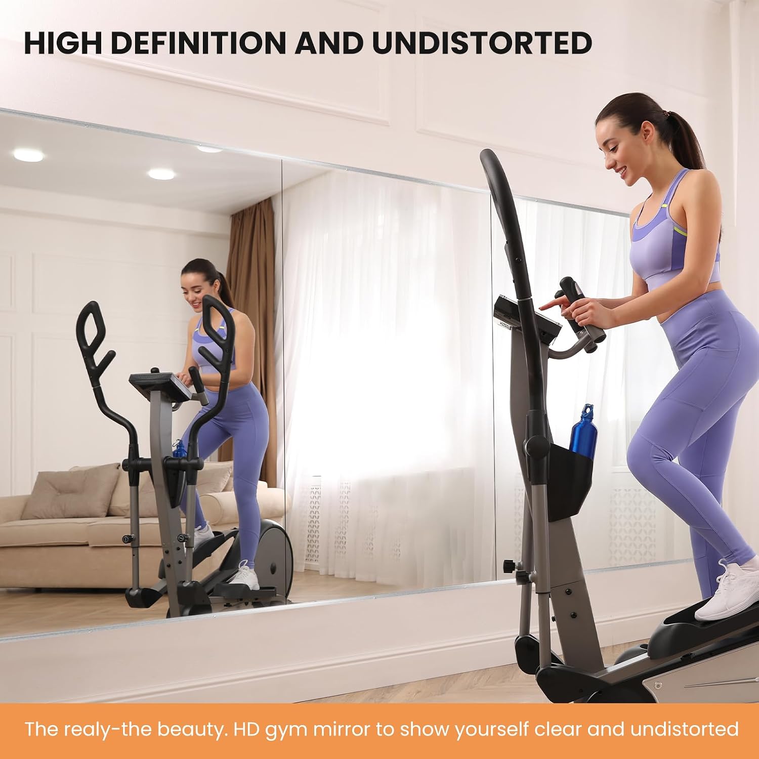 Home Gym Mirror, 48X24 Inch(Each)-2Pack Large Frameless Tempered Glass Full Body Wall Mounted For Yoga, Exercise, Dance Studio