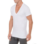 2(X) Ist Men'S Essential Cotton Slim Fit Deep V-Neck T-Shirt 3-Pack