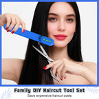 Professional Hair Cutting Kit For Women & Kids - Hair Scissors, Split Ends Trimmer & Bangs Clips - Diy Home Haircut Tools For Precision Cutting, Styling & Trimming