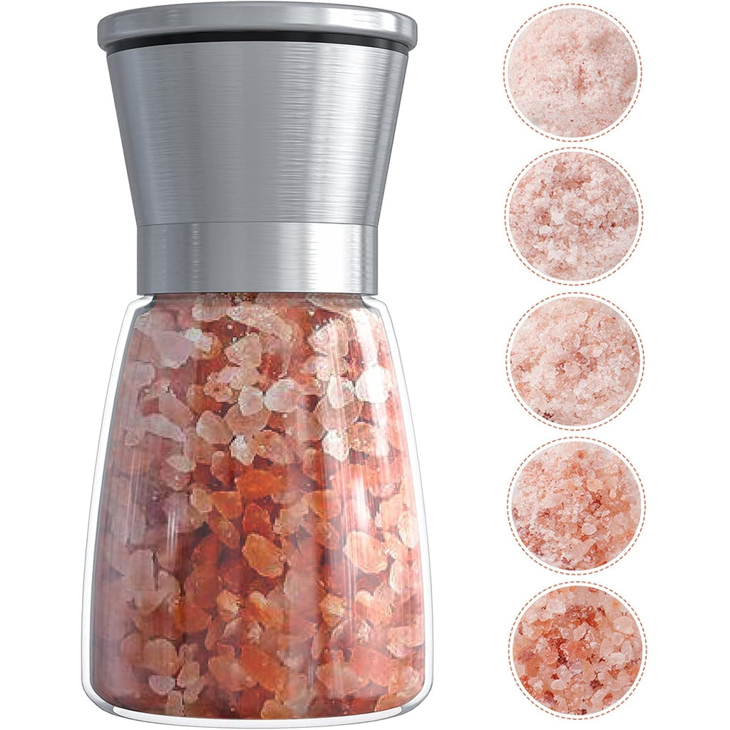 Ebaco Original Stainless Steel Salt Or Pepper Grinder - Top Spice Mill With Ceramic Blades, Brushed Stainless Steel And Adjustable Coarseness By Pepper Grinder （Single Package）