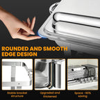 4 Pack Chafing Dishes for Buffet 9QT, Chafing Dish Buffet Set Rectangular with 4 Serving Tongs, Full Size Chafing Pan, Buffet Server Warmer Parties New Year, Chafers and Buffets Warmers Sets