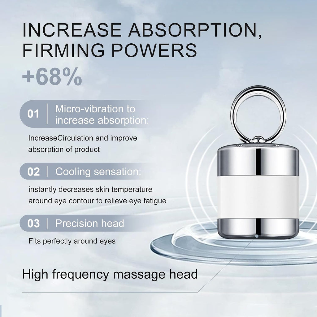 Ycz Electric Massage Eye Cream, 2-In-1 Firming Eye Moisturizer For Under Eye Care, Targets Dark Circles And Fine Lines, Deep Hydration Soothes Eye Fatigue, Suitable Lightweight Texture For Daily Use