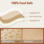 200 Pcs Parchment Paper Sheets, 12 X 16 Inch, Precut Non-Stick Parchment Sheets For Baking, Cooking, Grilling, Air Fryer And Steaming - Unbleached, Fit For Half Sheet Pans