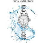 TWOPTION Womens Waterproof Wrist Watch,Women's Small Thin Analog Bracelet Quartz Watch Dainty Christmas Gifts