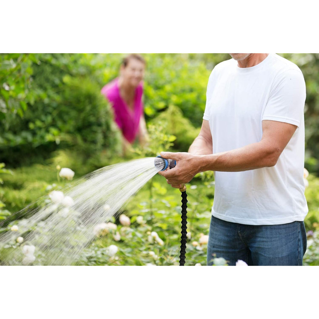 Innav8 Garden Hose Nozzle Heavy Duty - Features 10 Spray Patterns, Thumb Control On Off Valve Hose Sprayer Nozzle For Easy Water Control - Outdoor Water Hose Nozzle Head Attachment