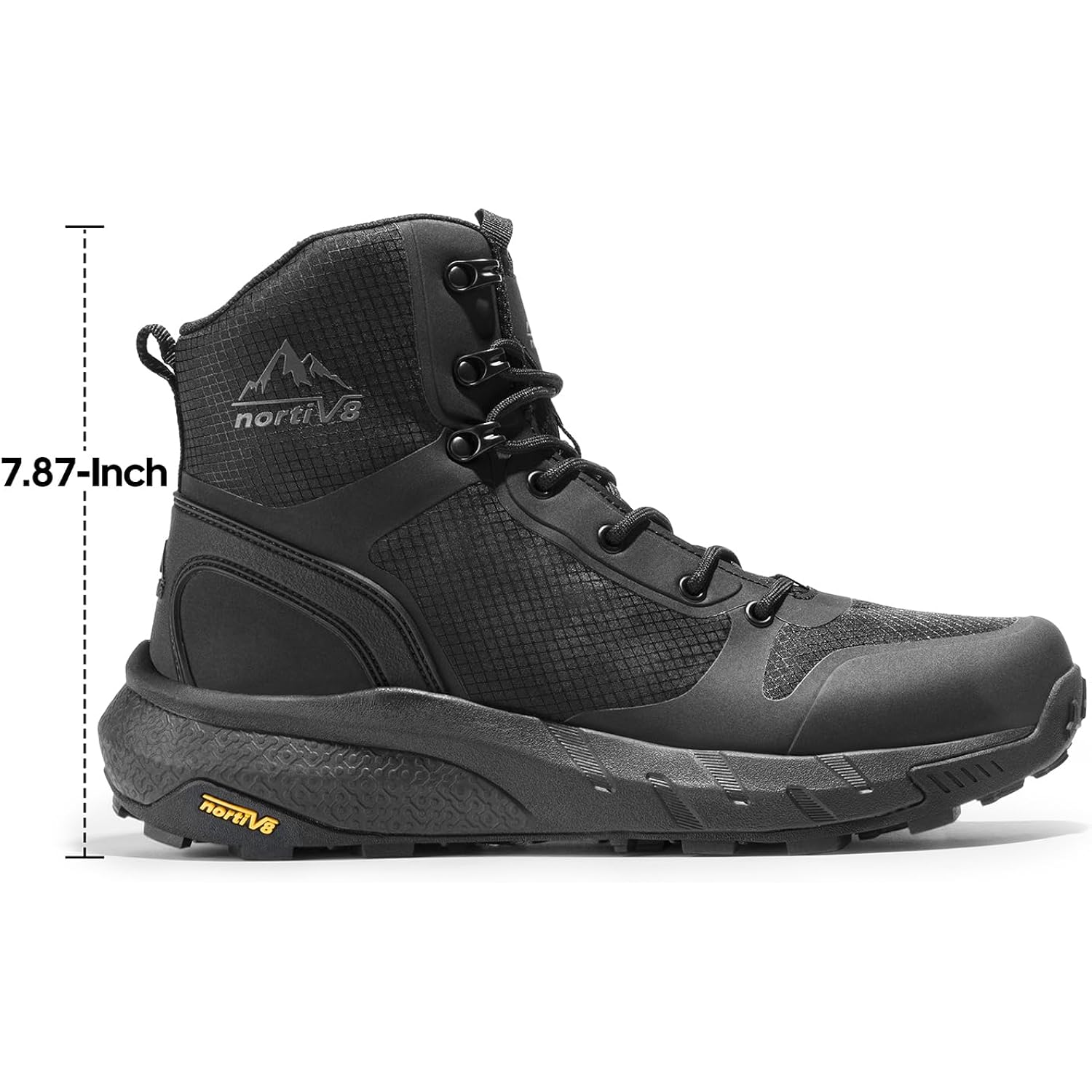 Nortiv 8 Men'S Military Tactical Boot Lightweight Comfortable Boots For Work All Day Side Zipper Motorcycle Combat Hiking Boots Metrostrike(8-9 Inches)