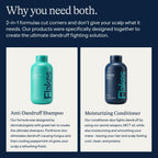 Anti Dandruff Shampoo And Conditioner Set | Dry, Flaky, & Itchy Scalp Shampoo | Sulfate & Paraben Free For Healthy Hair | Hydrating Shampoo And Moisturizing Conditioner For Scalp Care | 9 Fl Oz
