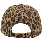 Classic Low Profile Baseball Cap for Men Women Adjustable Cotton Trucker Hats Dad Hat Plain Cap Leopard Khaki