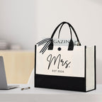 Afterprints Mrs Canvas Tote Bag For Bride 2026, Bride Gifts For Bridal Shower, Wedding Gifts For Bride To Be, Future Mrs, Engagement, Bachelorette Party Gift