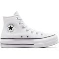 Converse Women'S Chuck Taylor All Star Lift Platform High Top, White/Black/White, 7