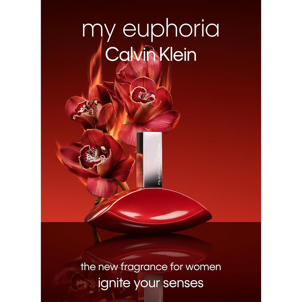 Calvin Klein My Euphoria Eau de Parfum – Women’s Ambery Perfume – With Notes of Blackcurrant, Orchid Flambé Accord & Cypriol Essence – Long Lasting Fragrance