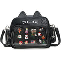 Kawaii Cat Ita Bag Crossbody Shoulder Backpack With Insert Pin Display | Protect Dolls & Enamel Pins, For Daily Trips And Kpop Concert Outings
