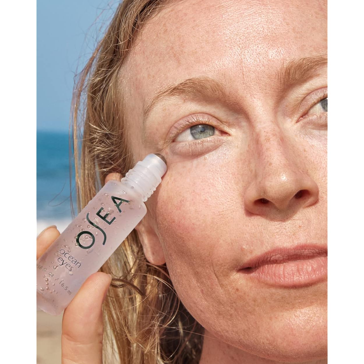 Osea Ocean Eyes® Age-Defying Eye Serum - For Dark Circles, Puffiness - Cooling Roller Ball Applicator - Hyaluronic Acid, Peptides - Clean Skincare - Vegan & Cruelty-Free Anti-Aging Under Eye Treatment