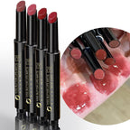 Blue Love 2Pcs Jelly Gloss Lipstick Set, High Shine & Moisturizing Melting Jelly Lip Balm, Long Lasting Plumping Lip Tint Gloss (Cinnamon Latte&Peach Oolong)