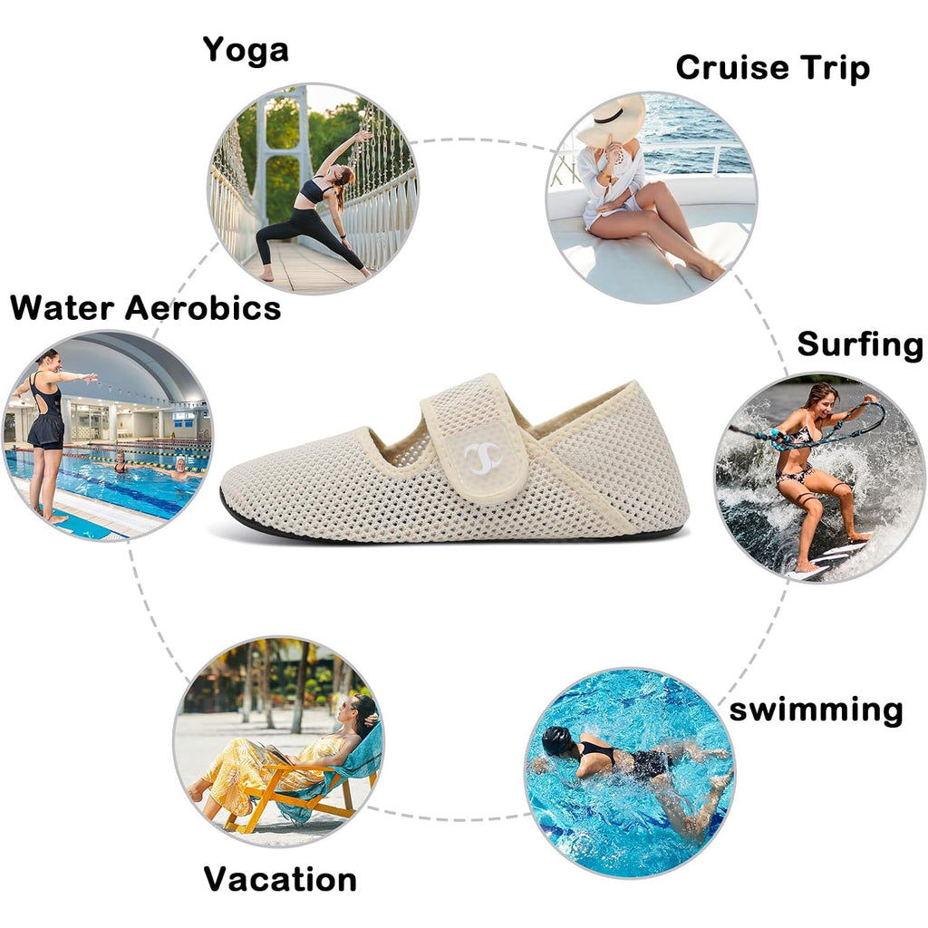 Water Shoes For Women Men Barefoot Beach Swim Aqua Socks Summer Wide Slides Sandals Quick Dry Pool River Sea Sock Shoes