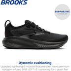 Brooks Men’S Adrenaline Gts 25 Supportive Running & Walking Shoe - Black/Black/Ebony - 11.5 X-Wide