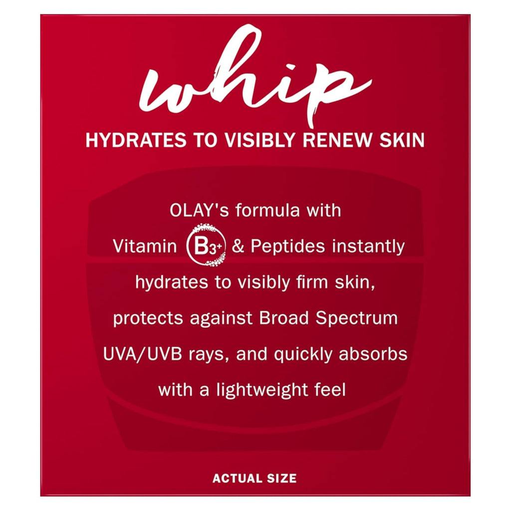 Olay Regenerist Whip Face Moisturizer Cream With Sunscreen Spf 25, 1.7 Oz