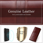 Rfid Blocking Wallets For Women Leather Long Ladies Wallet Bifold Womens Wallet With Coin Pocket Id Window,Coffee