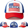 4Th Of July Hat 4Th Of July Accessories Adjustable Baseball Cap Snapback Mesh American Flag Usa Hat Fourth Of July Memorial Veterans Labor For Women Men Teen