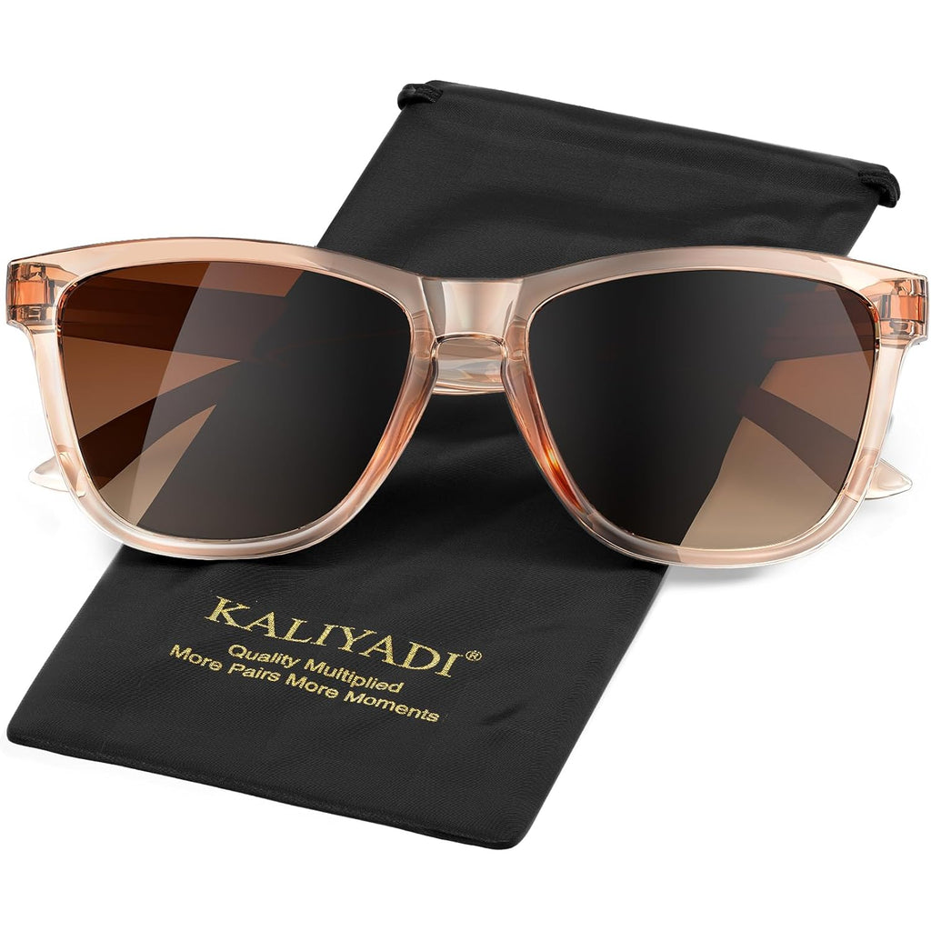 KALIYADI Womens-Sunglasses Polarized Sunglasses Womens: Retro Trendy Sun Glasses with UV400 Protection for Travel Driving