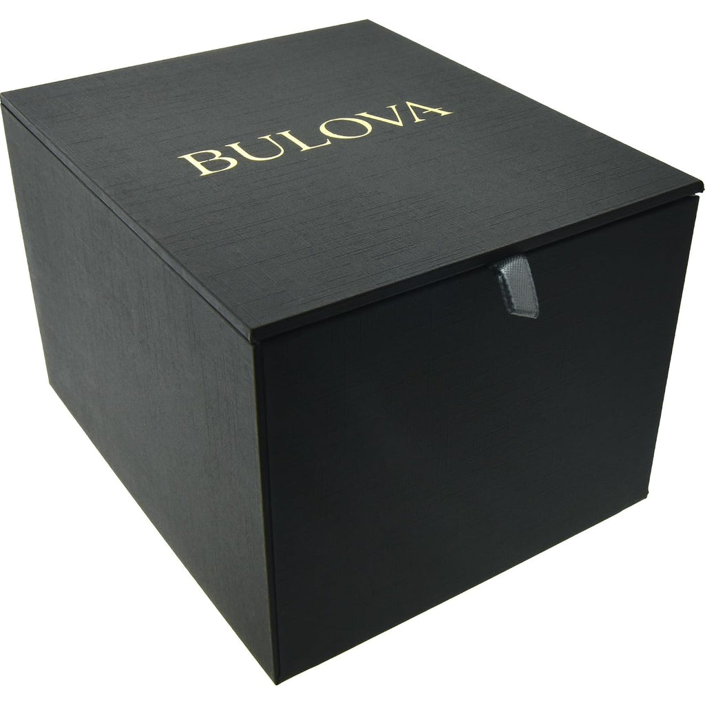 Bulova Ladies Dress Classic Diamond 3-Hand Quartz Watch, Stainless Steel Bracelet, 26X35Mm Case