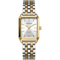 Cheetah Women'S Gold-Tone Dainty Watch, Retro Style Rectangular Case And Stainless Steel Band, Gift For Her
