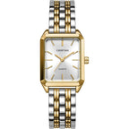 Cheetah Women'S Gold-Tone Dainty Watch, Retro Style Rectangular Case And Stainless Steel Band, Gift For Her