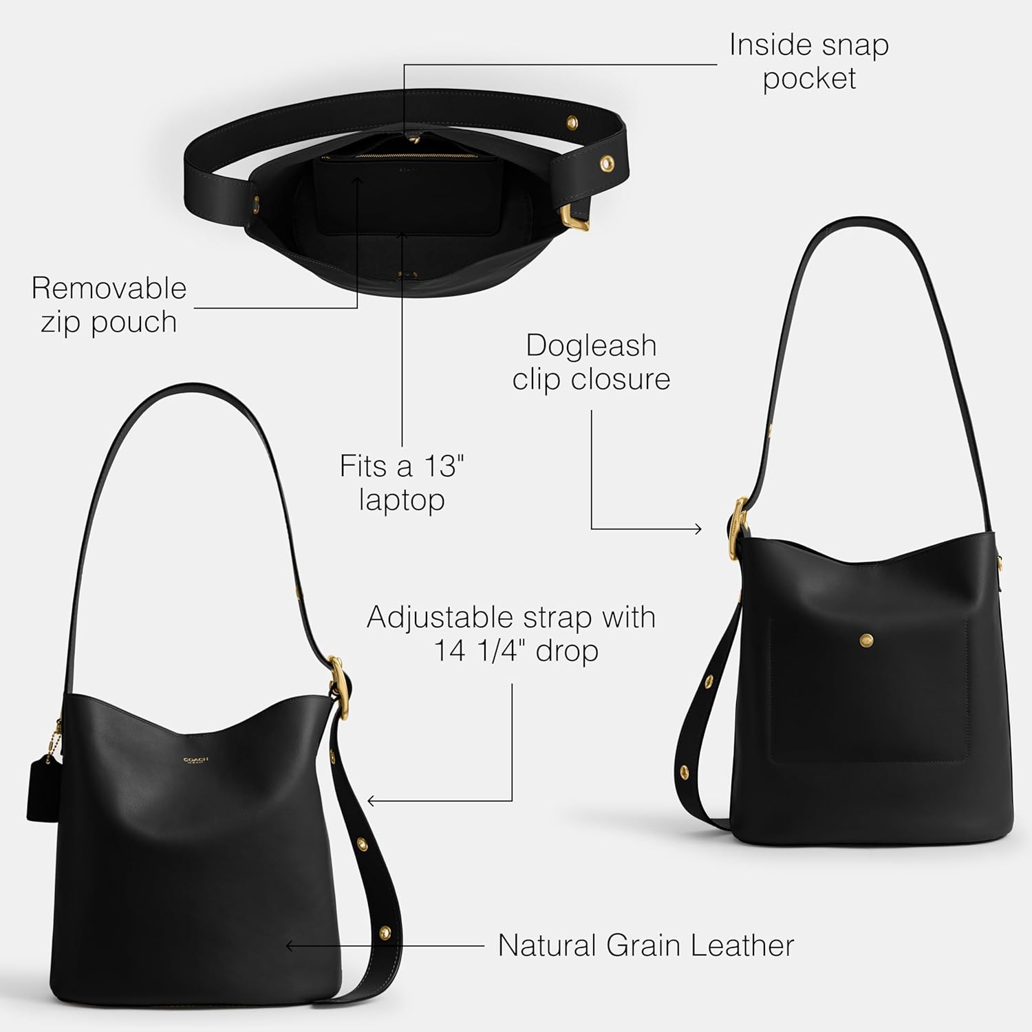 COACH Bleecker Bucket Bag