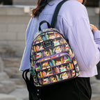 Loungefly Disney Villains Books Womens Double Strap Shoulder Bag Purse, One Size, Multi