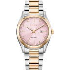 Citizen Eco-Drive Sport Luxury Diamond Pink Dial Two-Tone Watch 33Mm - Ew2706-58X