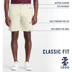 Izod Men'S Saltwater 9.5" Flat Front Chino Short