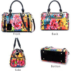 Medium Genuine Leather Shoulder Bags Purses Handbags for Women,Patent Leather Handbags,Leopard Print Crossbody Bags | Genuine Leather, Shoulder Bag, Handbags and Purses, Luxury Tote Bag, Crossbody Bags, Detachable Strap